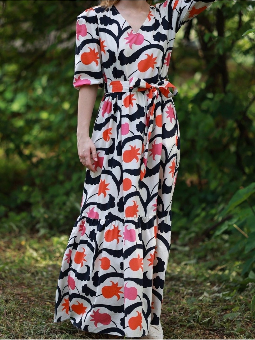 Maude Vivante Artsy Kazakh Tulips Molly Dress